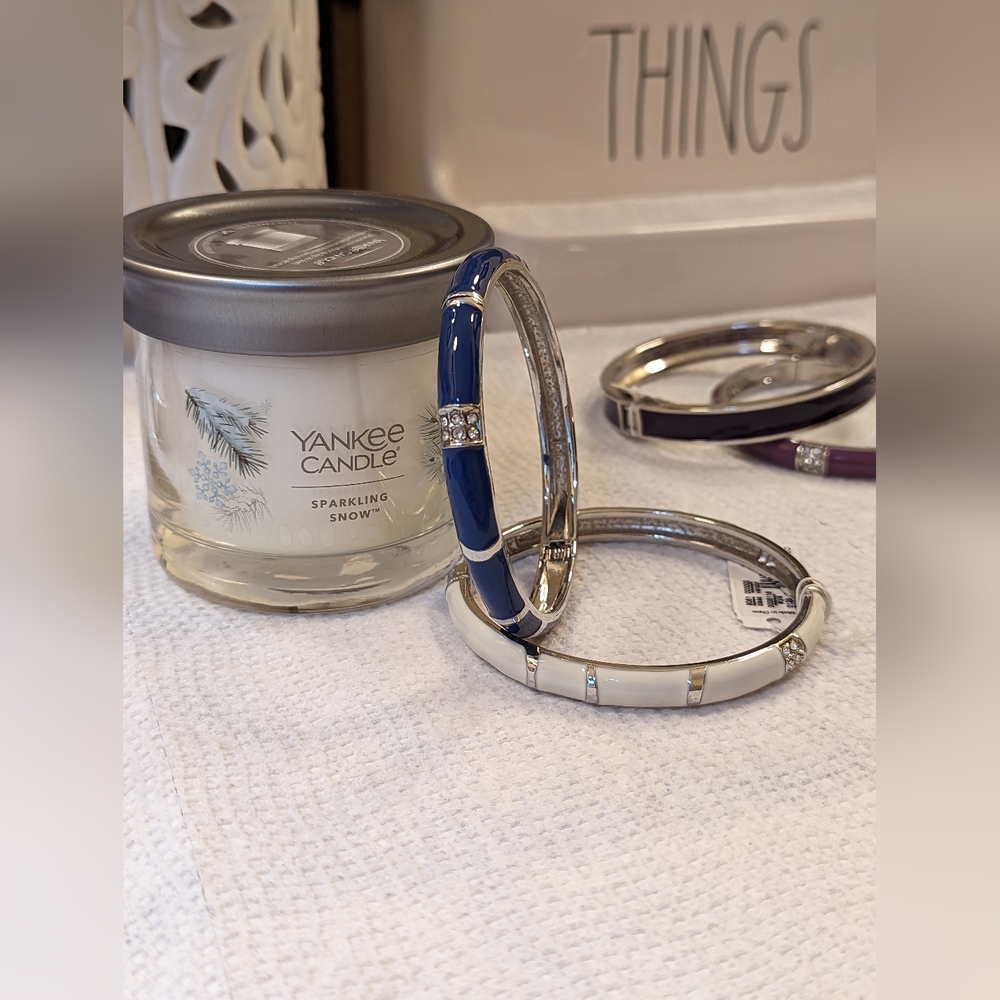 NWT Stackable Enamel Bangles by Christopher & Banks, CJBanks - Picture 7 of 10